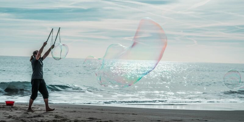 fishing throwing net heart